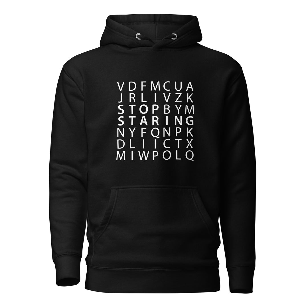 Stop Staring Word Search Hoodie