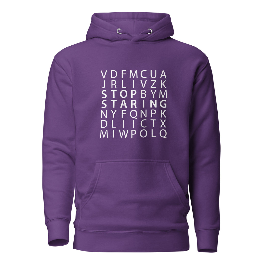 Stop Staring Word Search Hoodie