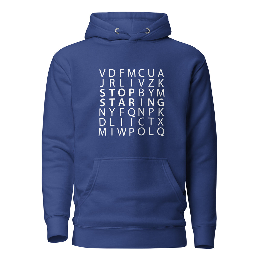 Stop Staring Word Search Hoodie