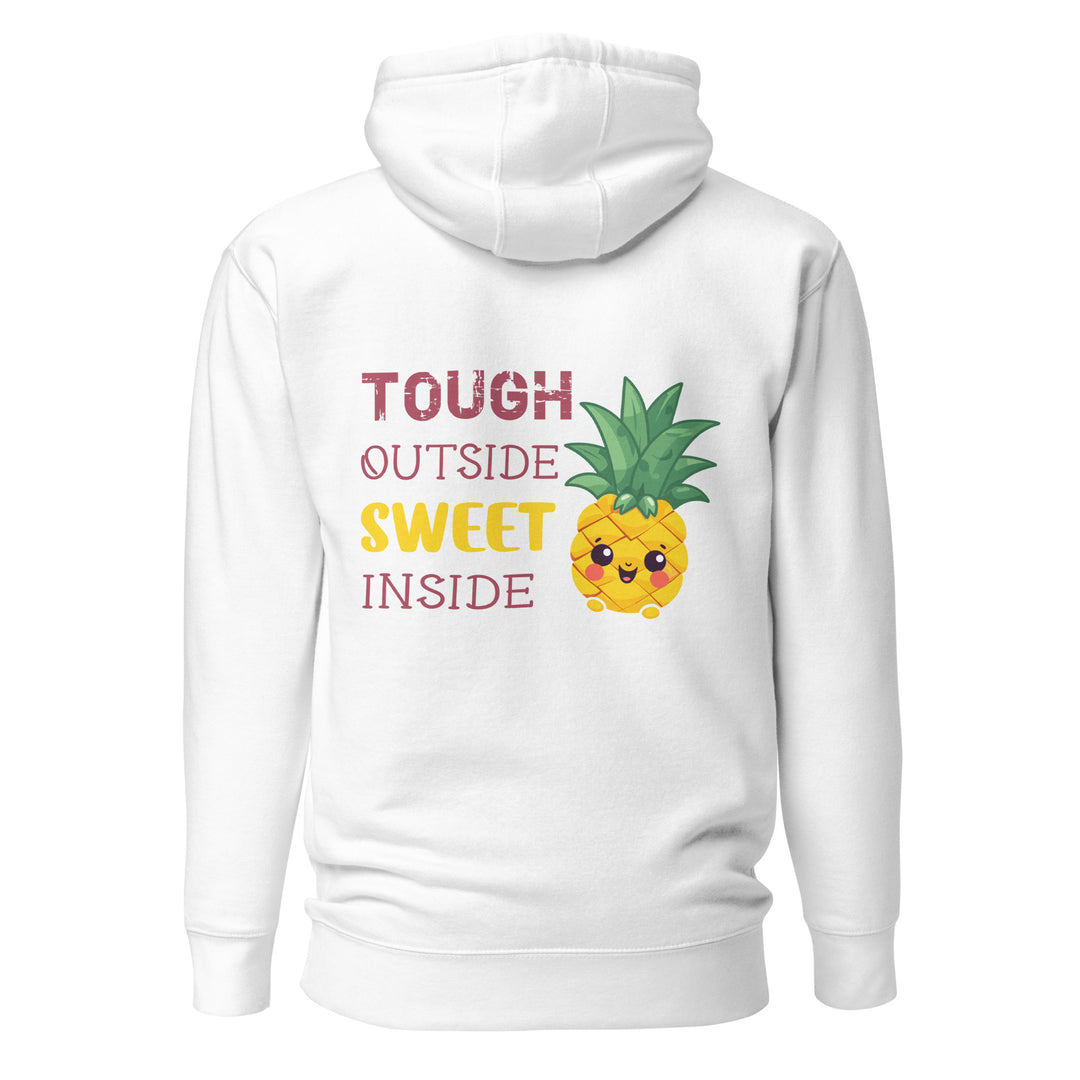 Sweet On The Inside Pineapple Hoodie, Back Graphic