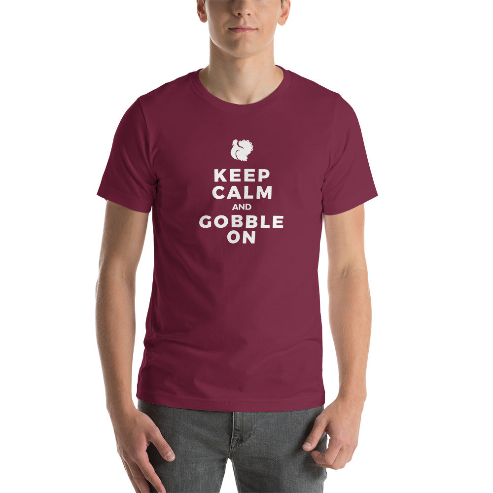 Keep Calm and Gobble On, Men's T-Shirt