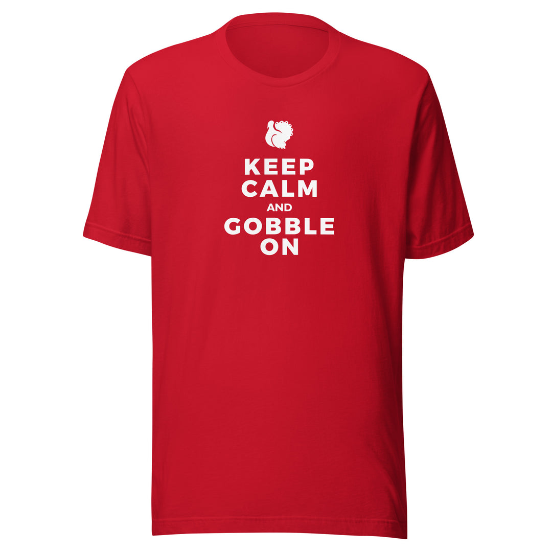Keep Calm and Gobble On, Men's T-Shirt