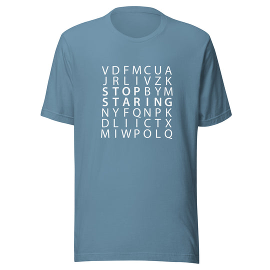 Stop Staring Word Search T-Shirt